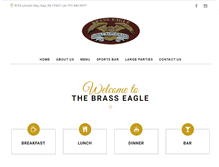 Tablet Screenshot of brasseaglerestaurant.com